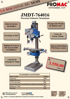 La machine du mois de novembre : JMDT-764016