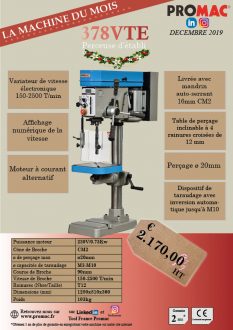 La machine du mois de décembre : 378VTE
